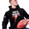 Berlin Thunder Iconic Hoodie -Football Gear Shop 1 Merchandise 2023 Black BTH Detail Hoodie Logo Marcel Men
