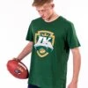 Leipzig Kings Iconic T-Shirt 1 Leipzig Kings Iconic T-Shirt -Football Gear Shop 1 Merchandise 2023 Cropped Green LKG Logo Marcel Men T Shirt