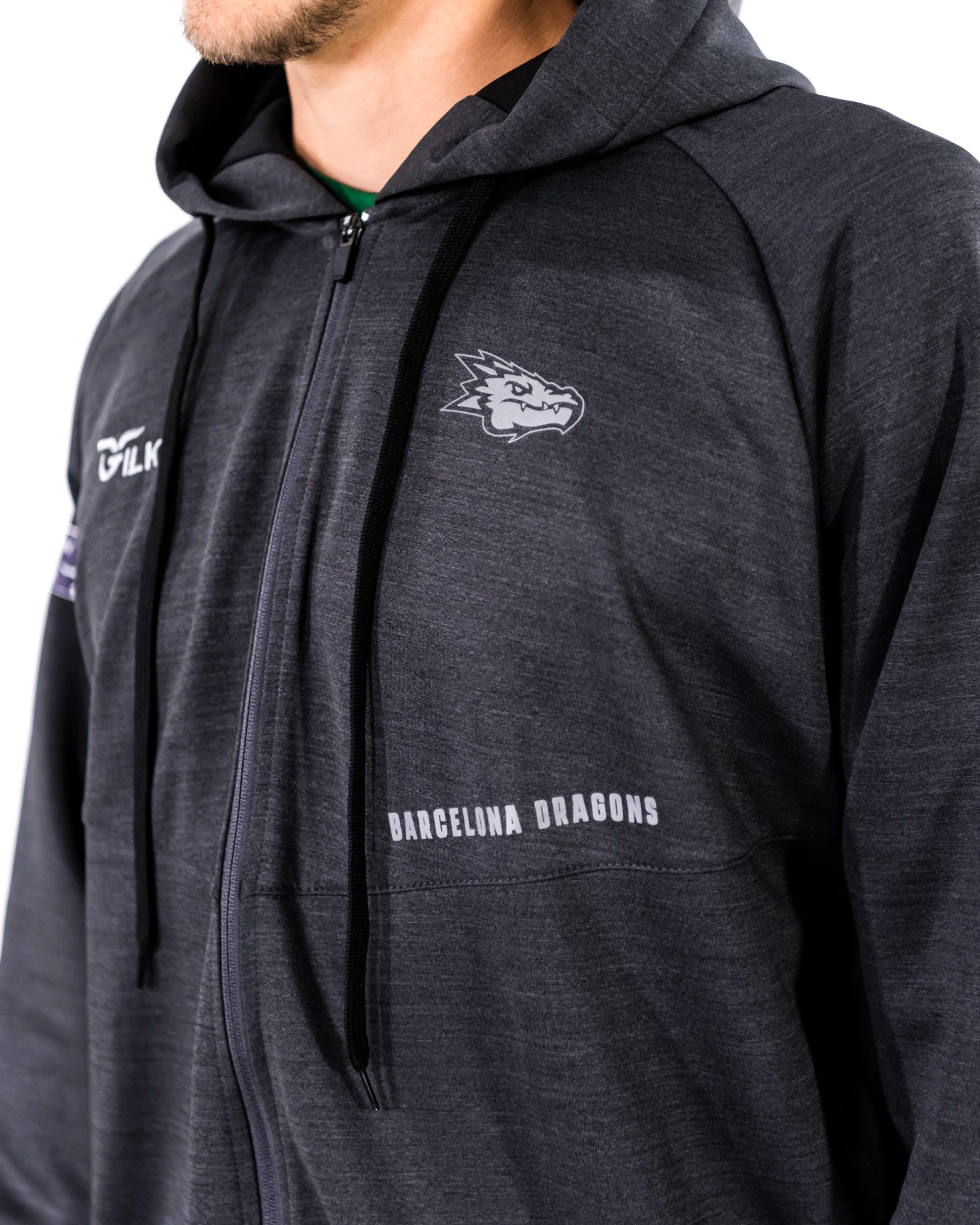 Barcelona Dragons On-Field Performance Trainer Jacket 5 Barcelona Dragons On-Field Performance Trainer Jacket - Image 3