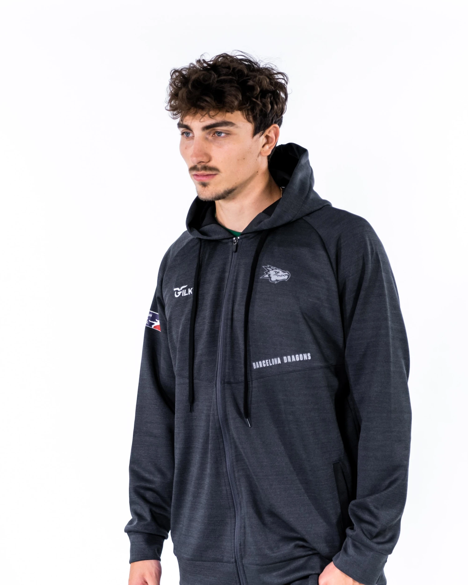 Barcelona Dragons On-Field Performance Trainer Jacket 3 Barcelona Dragons On-Field Performance Trainer Jacket