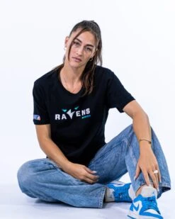 Munich Ravens Iconic T-Shirt -Football Gear Shop Black Iconic MUC T Shirt 3 min