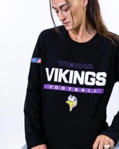 Vienna Vikings Identity Longsleeve 8 Vienna Vikings Identity Longsleeve -Football Gear Shop Black Identity Longsleeve VIK 4 min