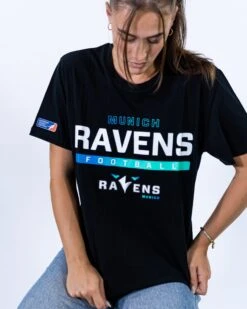 Munich Ravens Identity T-Shirt -Football Gear Shop Black Identity MUC T Shirt 4 min