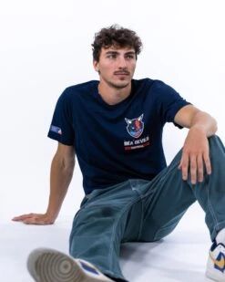 Hamburg Sea Devils Essential T-Shirt -Football Gear Shop Essential HSD Navy T Shirt 3 min