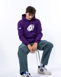 Frankfurt Galaxy Iconic Hoodie -Football Gear Shop FGY Hoodie Iconic Purple 3 min