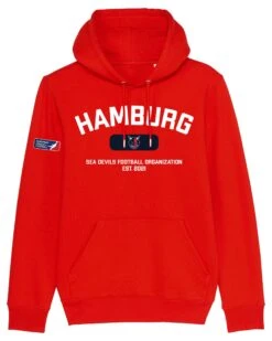Hamburg Sea Devils Franchise Hoodie 2022 -Football Gear Shop HSD H M2 red