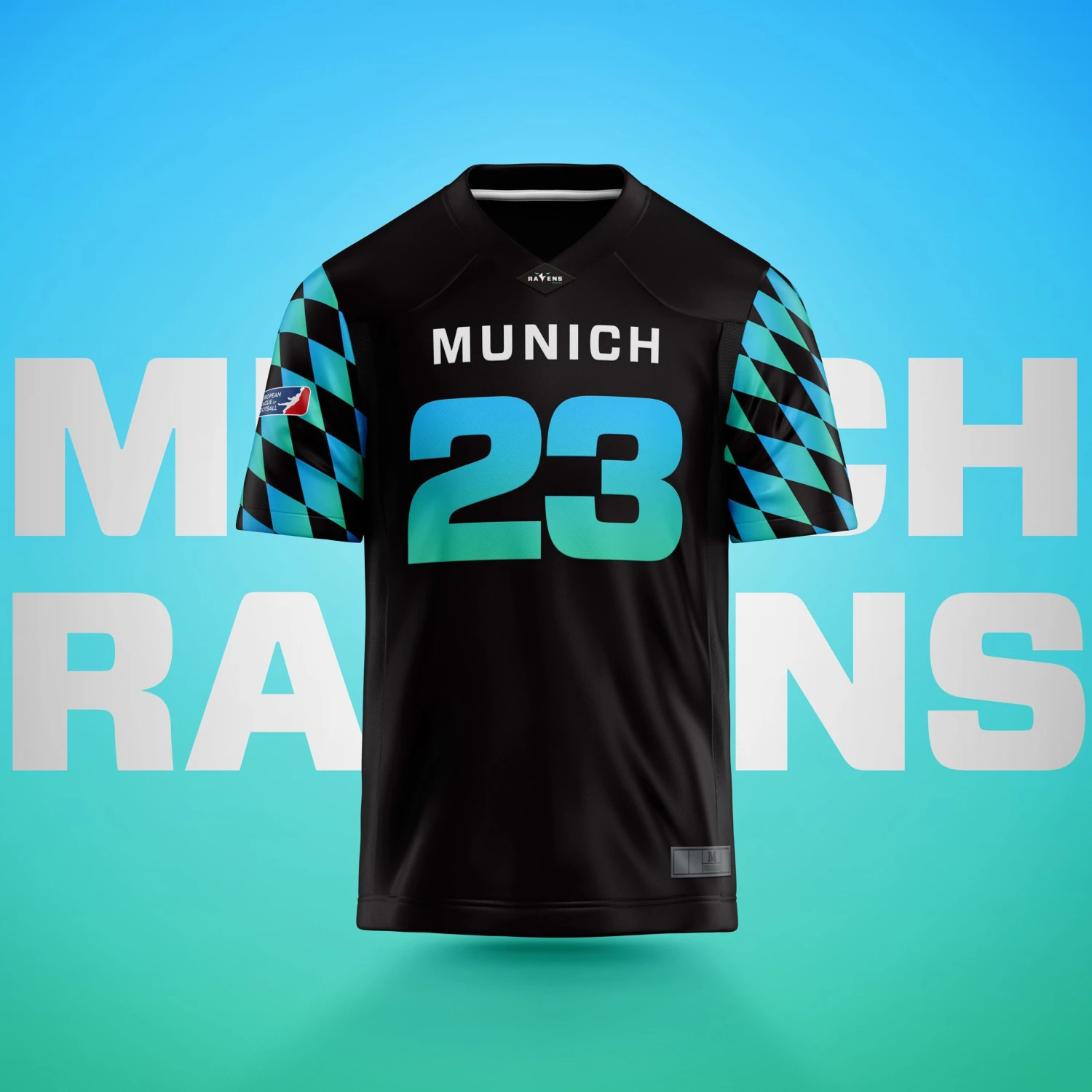 Munich Ravens Authentic Game Jersey 3 Munich Ravens Authentic Game Jersey