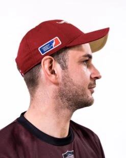 Rhein Fire Basecap 10 Rhein Fire Basecap -Football Gear Shop Merchandise 2023 Aron Basecap Burgundy Men OneSize RHF Side 2