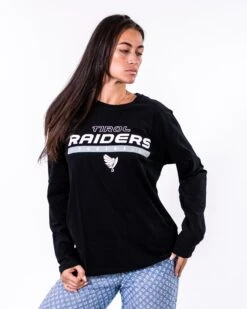 Raiders Tirol Identity Longsleeve 8 Raiders Tirol Identity Longsleeve -Football Gear Shop Merchandise 2023 BalkenFootball Black Cropped Eleni Longsleeve RAI Women