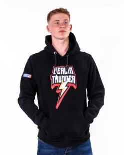 Berlin Thunder Iconic Hoodie 8 Berlin Thunder Iconic Hoodie -Football Gear Shop Merchandise 2023 Black BTH Cropped Hoodie Logo Marcel Men