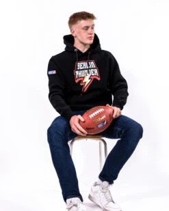 Berlin Thunder Iconic Hoodie 9 Berlin Thunder Iconic Hoodie -Football Gear Shop Merchandise 2023 Black BTH FullBody Hoodie Logo Marcel Men