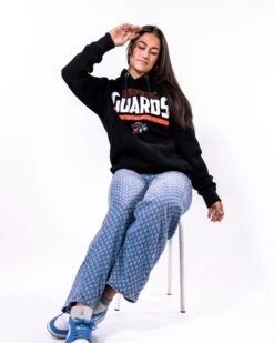 Helvetic Guards Identity Hoodie 9 Helvetic Guards Identity Hoodie -Football Gear Shop Merchandise 2023 Black Eleni FullBody Hoodie HVG Logogross Women