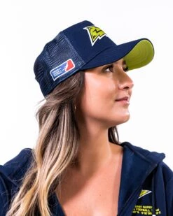 Stuttgart Surge Trucker Cap -Football Gear Shop Merchandise 2023 Blue Dilara OneSize Side SRG TruckerCap Women 2