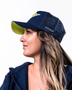 Stuttgart Surge Trucker Cap -Football Gear Shop Merchandise 2023 Blue Dilara OneSize Side SRG TruckerCap Women
