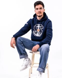 Milano Seamen Iconic Hoodie 9 Milano Seamen Iconic Hoodie -Football Gear Shop Merchandise 2023 Blue FullBody Hoodie Kaan Logo Men MIL SizeM